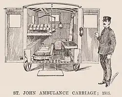 St John's Ambulance carriage, 1905