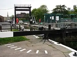 Stamp End Lock in Lincoln has a narrower gauge relative to Bardney Lock below.