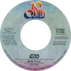 Side-A label by 20th Century Fox Records