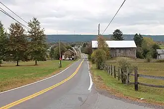 State Route 4033 looking south in Union Township