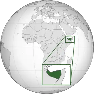 Location of Somaliland