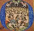 Miniature by Stefan Lochner showing souls in purgatory