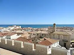 View from the roof battlements