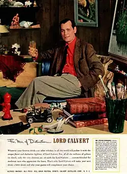 A 1951 ad for Lord Calvert whiskey featuring Stevan Dohanos