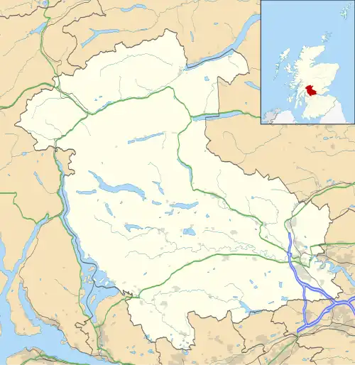 Inversnaid is located in Stirling
