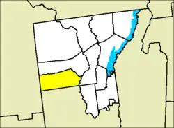 Location of Stony Creek in Warren County