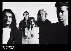 Strange Nature. (L–R): Rabbetts, Mills, Andrews, Tenniswood, O'Bryan