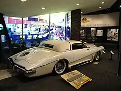 2010 John D'Agostino Bearcat based on the 1975 Stutz Blackhawk, with removable hardtop and suicide doors.[4]