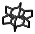Skeletal stick model of superphane