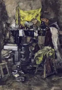 S. Robertson, Corner of the Artists' Studio, before 1905, watercolor on paper, Groninger Museum