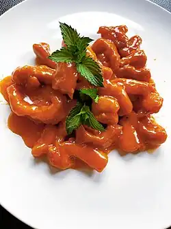 With fresh mini leaves