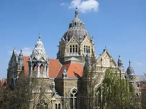 The Neolog Szeged Synagogue, Hungary.