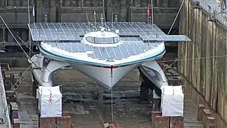 At the shipyard of Concarneau.