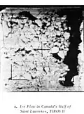 Ice floes as seen in Canada's Gulf of St. Lawrence by TIROS-2 in March 1961