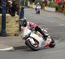 2012 Isle of Man TT&nbsp; TT Zero - (2) Mark Miller Motoczysz E1pc followed by (3) John McGuinness MUGEN Shinden in a race won by Michael Rutter Motoczysz Elpc 6 June 2012 .