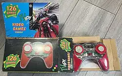 Picture of Systema TV Boy 3 next to it's box