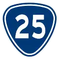 Provincial Highway 25 shield}}