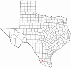 Location of Guerra, Texas