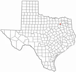 Location of Hawk Cove, Texas