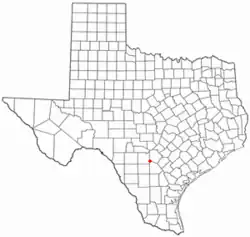 Location of Lytle in Texas
