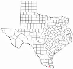 Location of Relampago, Texas