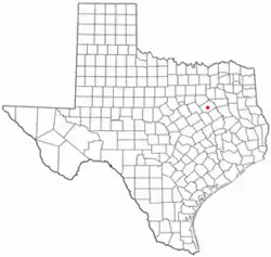 Location of Retreat, Texas