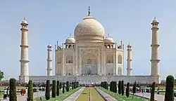 Dome of Taj Mahal in Agra