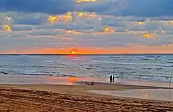 Sunset on Tamaris Beach, Dar Bouazza