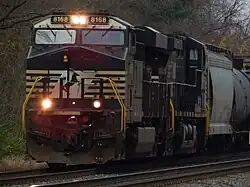 Norfolk Southern leads Tanker Train past Lydick in November 9th 2024