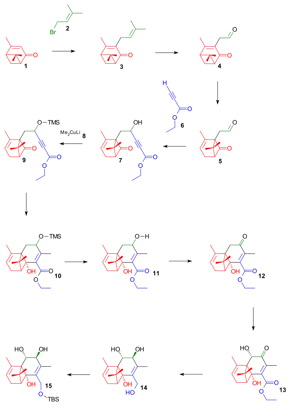 Wender Taxol Scheme 1