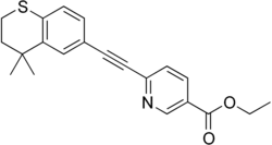 Skeletal formula of tazarotene