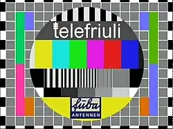 Off-air screen capture of Telefriuli variant.