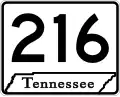 State Route 216 marker