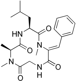 Chemical structure of tentoxin