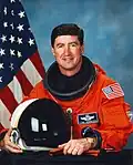 Terence Henricks, MPA '82, one of the former commanders of the Space Shuttle Columbia