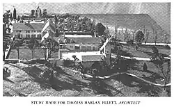 A study model of a residence, published in 1918.