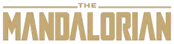 The words "The Mandalorian" in gold.