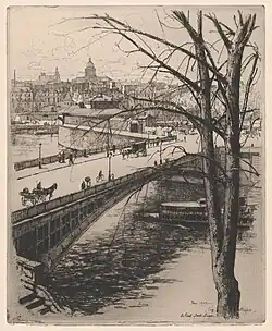 The Pont Saint-Louis, Paris, 1905
