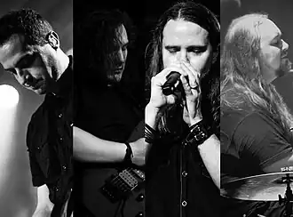 Theocracy in 2019 * From left to right: Jonathan Hinds, Val Allen Wood, Matt Smith, and Ernie Topran