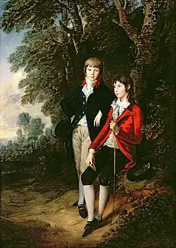 The Tomkinson Brothers by Thomas Gainsborough. Withdrawn from the Exhibition.