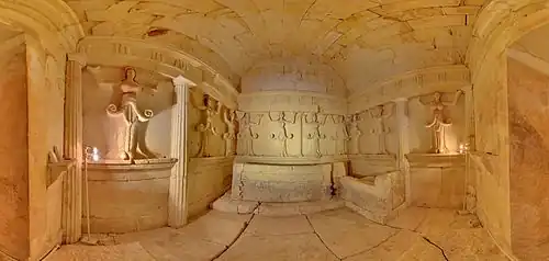The interior of the Sveshtari tomb