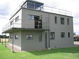 The restored control tower