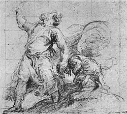 Chalk drawing by Titian ( 1544)