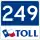State Highway 249 marker