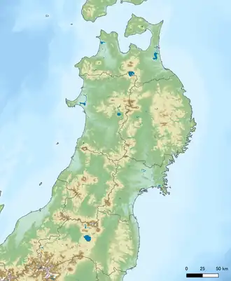 Mount Chōkai is located in Tohoku, Japan