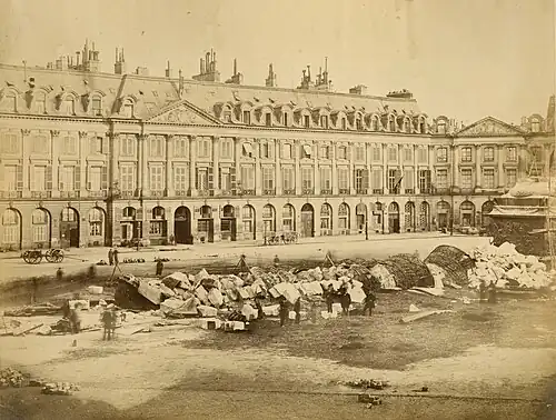 Toppled Vendôme Column by Alphonse Liebert