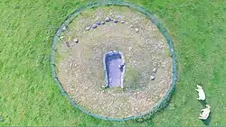 Townleyhall Tomb from above