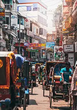 Traffic in Bogura city