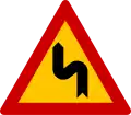 Κ-2α Double curve (left) (formerly used or )