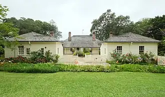 Treaty House from the back, showing the two wings added in the 1840s